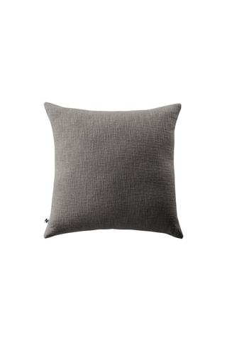 Coussin déhoussable en gaze de coton 210 g/m² Ardoise - Pampa - 60 x 60 cm