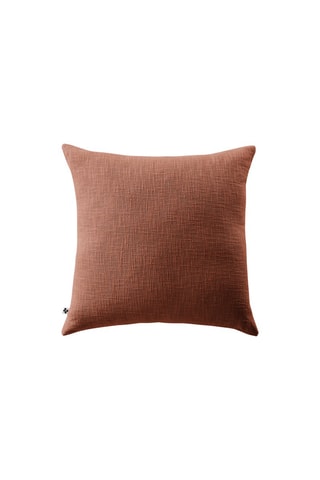 Coussin déhoussable en gaze de coton 210 g/m² Sixtine - Terracotta - 60 x 60 cm