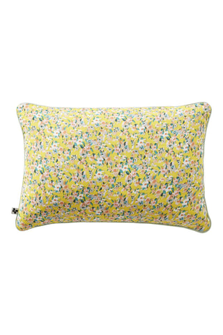Coussin Manon - Jaune et rose - 40 x 60 cm