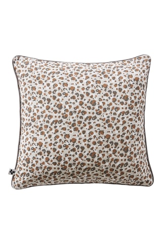 Coussin Léonie - Blanc et bordeaux - 45 x 45 cm