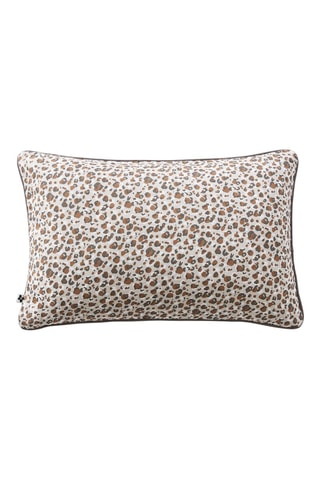 Coussin Léane - Blanc et bordeaux - 40 x 60 cm