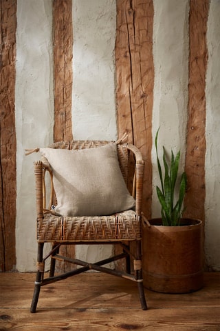 Coussin en lin Soline Sable - 45 x 45 cm