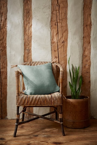 Coussin en lin Soline Eucalyptus - 45 x 45 cm