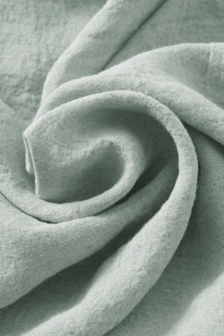 Coussin en lin Soline Eucalyptus - 45 x 45 cm