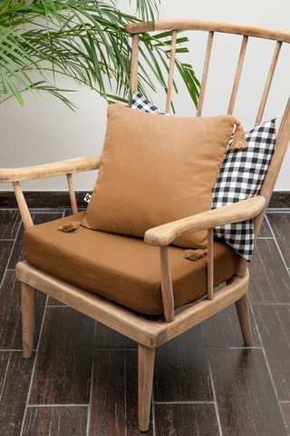 Coussin en polyester 125 g/m² Camel - 40 x 40 cm