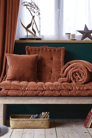 Coussin César Terracotta 45 x 45 cm