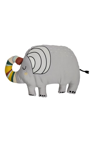 Coussin Eléphant Savane - 50 x 35 cm - Gris