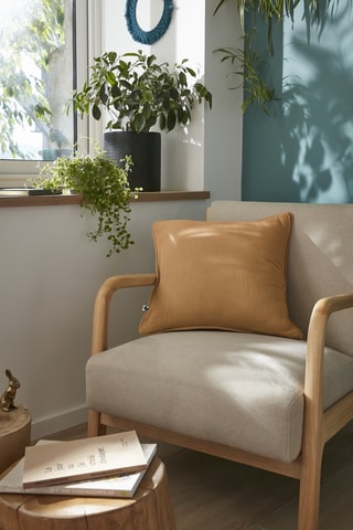 Coussin Gaïa - 45 x 45 cm -  Marron