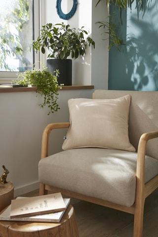 Coussin Gaïa - 45 x 45 cm - Beige