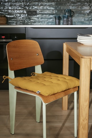 Coussin de chaise Gaïa - 40 x 40 cm - Jaune