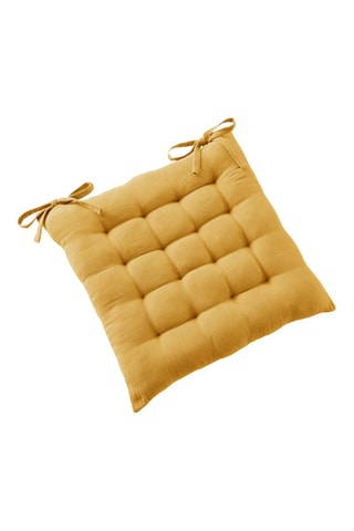 Coussin de chaise Gaïa - 40 x 40 cm - Jaune