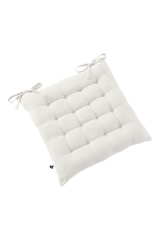 Coussin de chaise Gaïa - 40 x 40 cm - Blanc