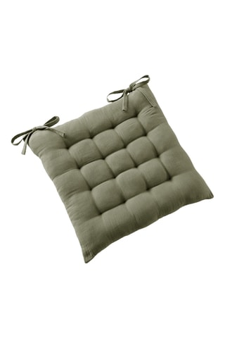 Coussin de chaise Gaïa - 40 x 40 cm - Kaki