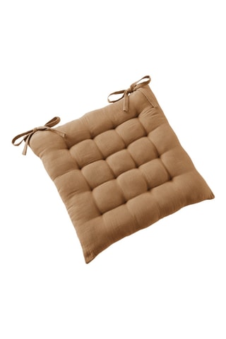 Coussin de chaise Gaïa - 40 x 40 cm - Marron