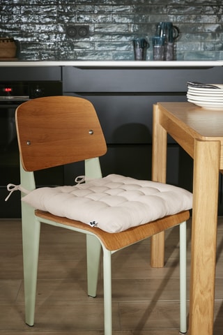 Coussin de chaise Gaïa - 40 x 40 cm - Ecru