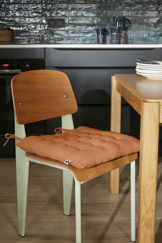 Coussin de chaise Gaïa - 40 x 40 cm - Marron