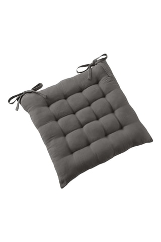 Coussin de chaise Gaïa - 40 x 40 cm - Anthracite