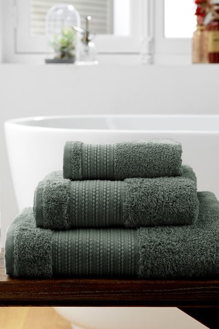 Drap de douche Garance Romarin - 70 x 130 cm