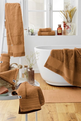 Drap de douche Garance Marron - 70 x 130 cm