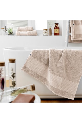 Drap de douche Garance Taupe - 70 x 130 cm