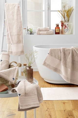 Drap de douche Garance Taupe - 70 x 130 cm