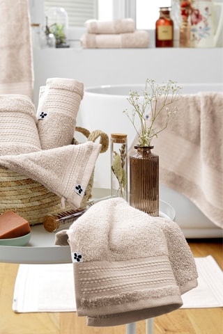 Drap de douche Garance Taupe - 70 x 130 cm