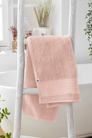 Serviette de toilette Garance Rose poudré - 50 x 90 cm