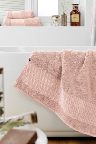 Drap de douche Garance Rose poudré - 70 x 130 cm