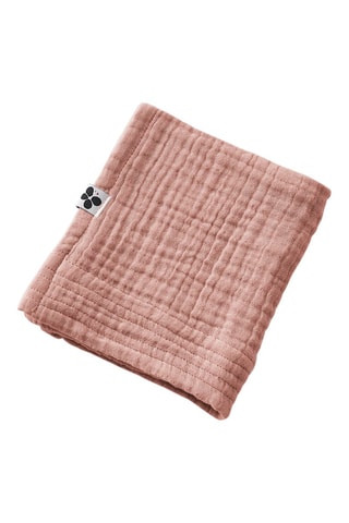 Serviette invité Gaïa - Pêche - 30 x 50 cm