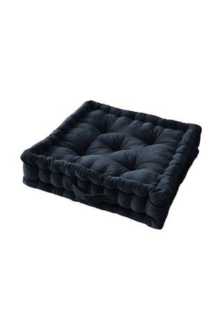 Coussin de sol César Bleu marine - 50 x 50 x 10 cm