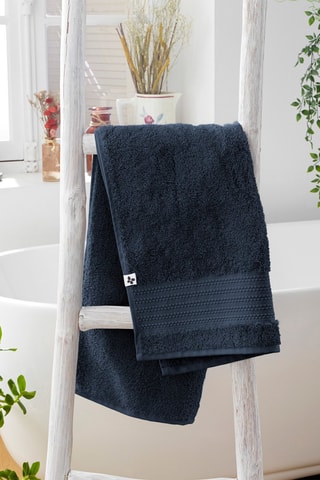 Serviette de toilette Garance Minuit - 50 x 90 cm
