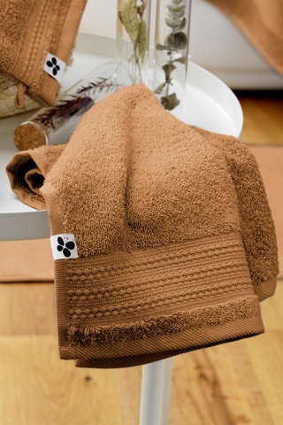 Serviette invité Garance Camel - 30 x 50 cm
