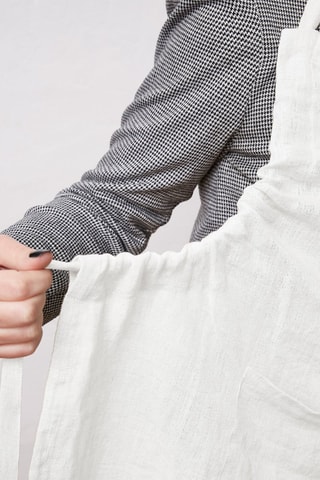 Tablier en lin - Blanc