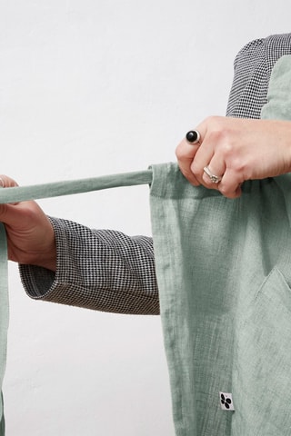 Tablier en lin Eucalyptus