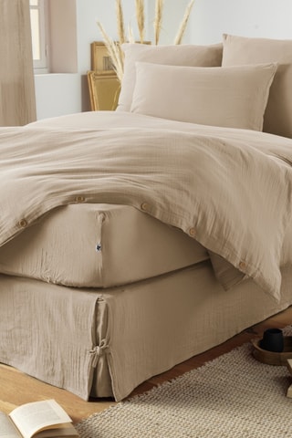 Cache-sommier Gaïa - Beige foncé