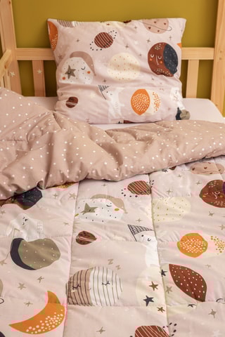 Parure de couette en coton 57 fils/cm² Sky Dream - Rose