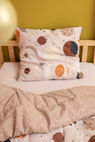 Parure de couette en coton 57 fils/cm² Sky Dream - Rose
