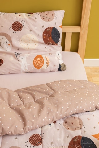Parure de couette en coton 57 fils/cm² Sky Dream - Rose