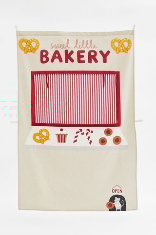 Rideau de boulangerie - Beige