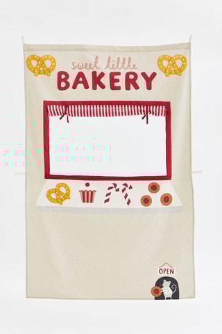 Rideau de boulangerie - Beige