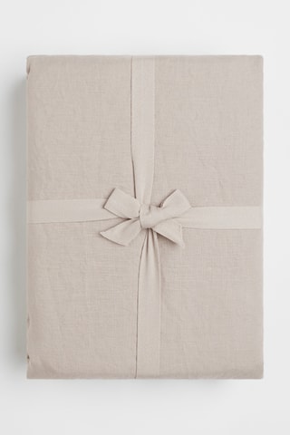 Parure de couette en lin Olivia - Beige