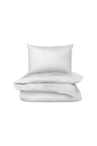 Parure de couette en coton biologique - Blanc