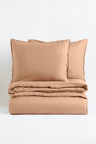 Linnen Overtrekset 104 Draad/m² Olivia - Beige