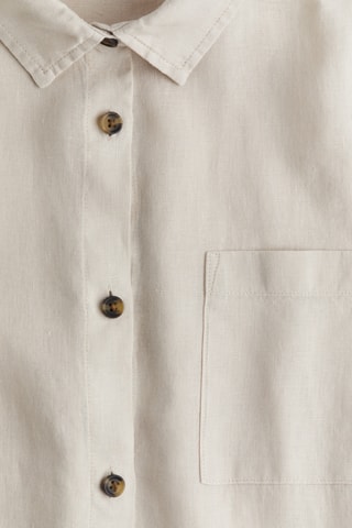 Chemise de nuit en lin Sadie - Beige