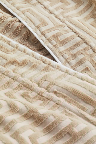 Peignoir en velours Classic Bille - Beige