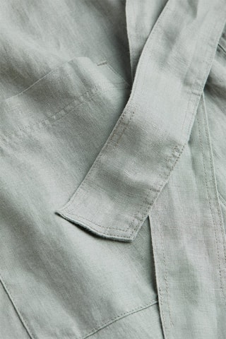 Peignoir en lin Olivia - Vert d’eau