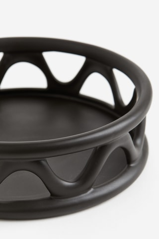 Keramische Mand Kim - 8 x 25 cm - Zwart