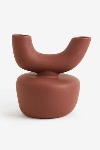 Geëmailleerd Aardewerk Vaas Fred - 31 cm - Oranje