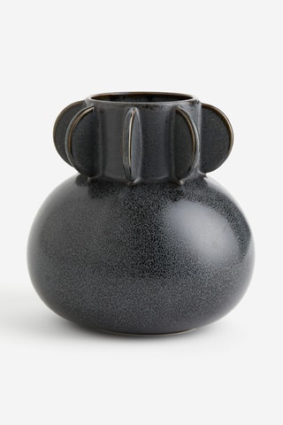 Aardewerk Vaas Earl - 23 cm - Zwart