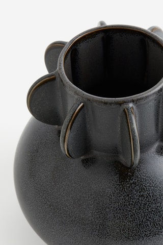 Aardewerk Vaas Earl - 23 cm - Zwart